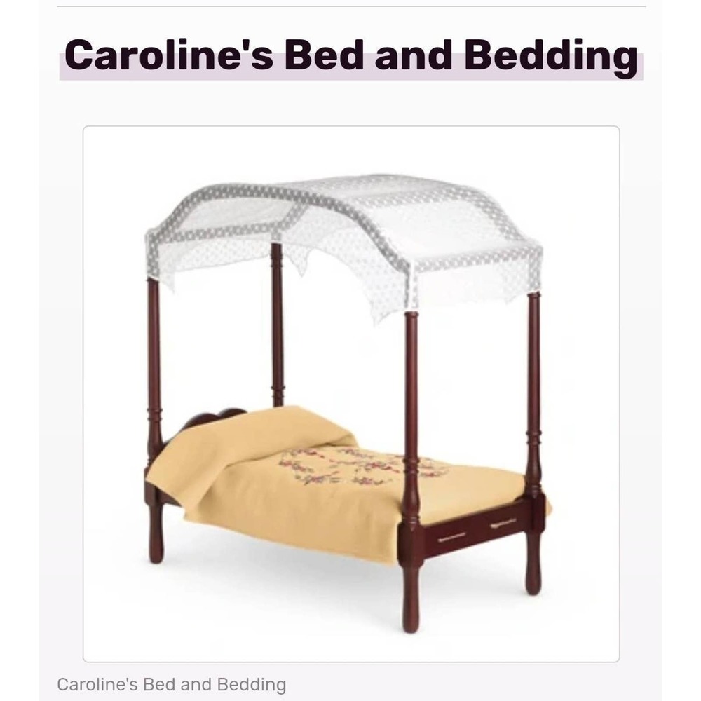 American girl caroline bed good condition